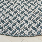 Safavieh Natural Fiber Couture 6'-0" x 6'-0" Rug in Teal / Grey