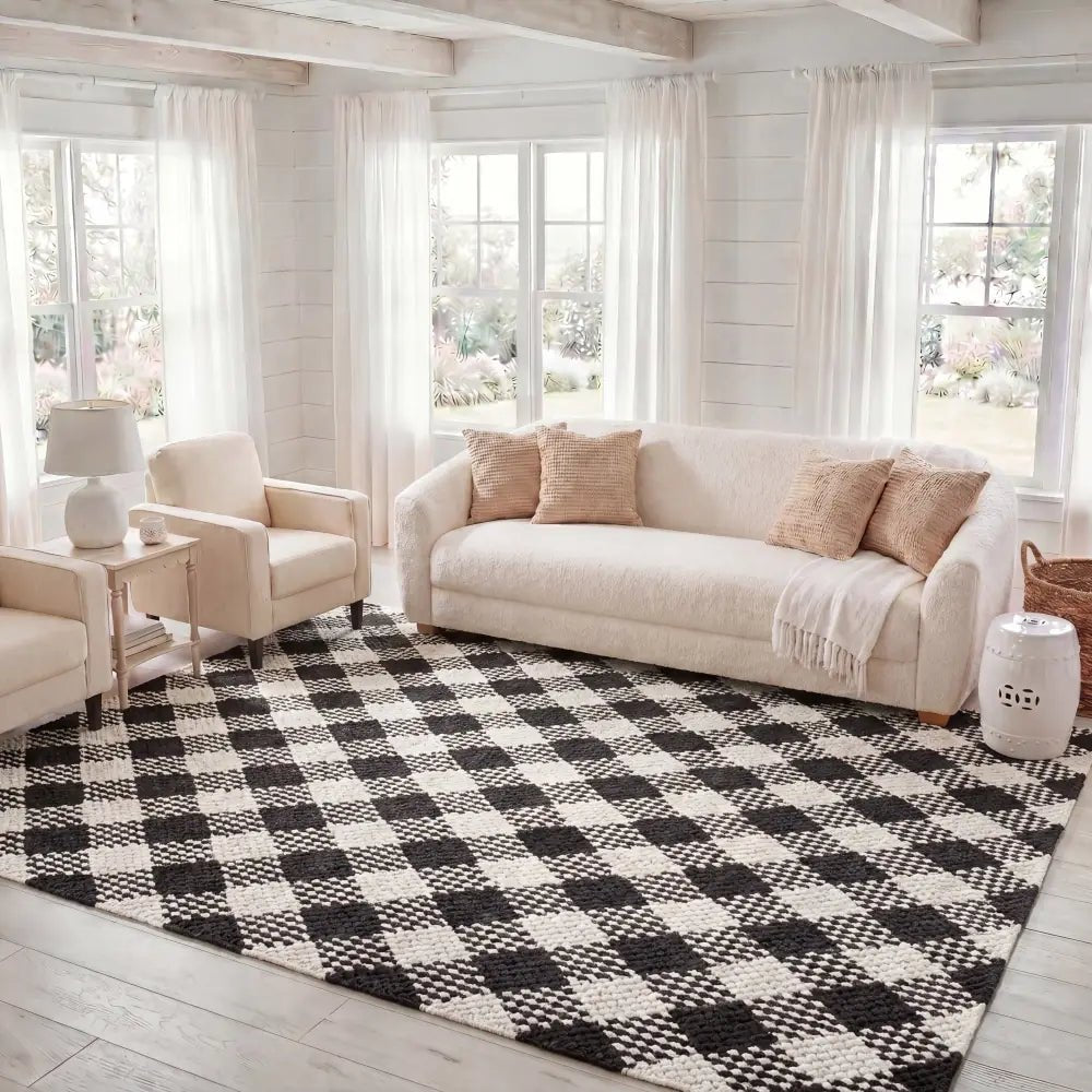 Safavieh Natural Fiber Couture 8'-0" x 10'-0" Rug in Ivory / Black