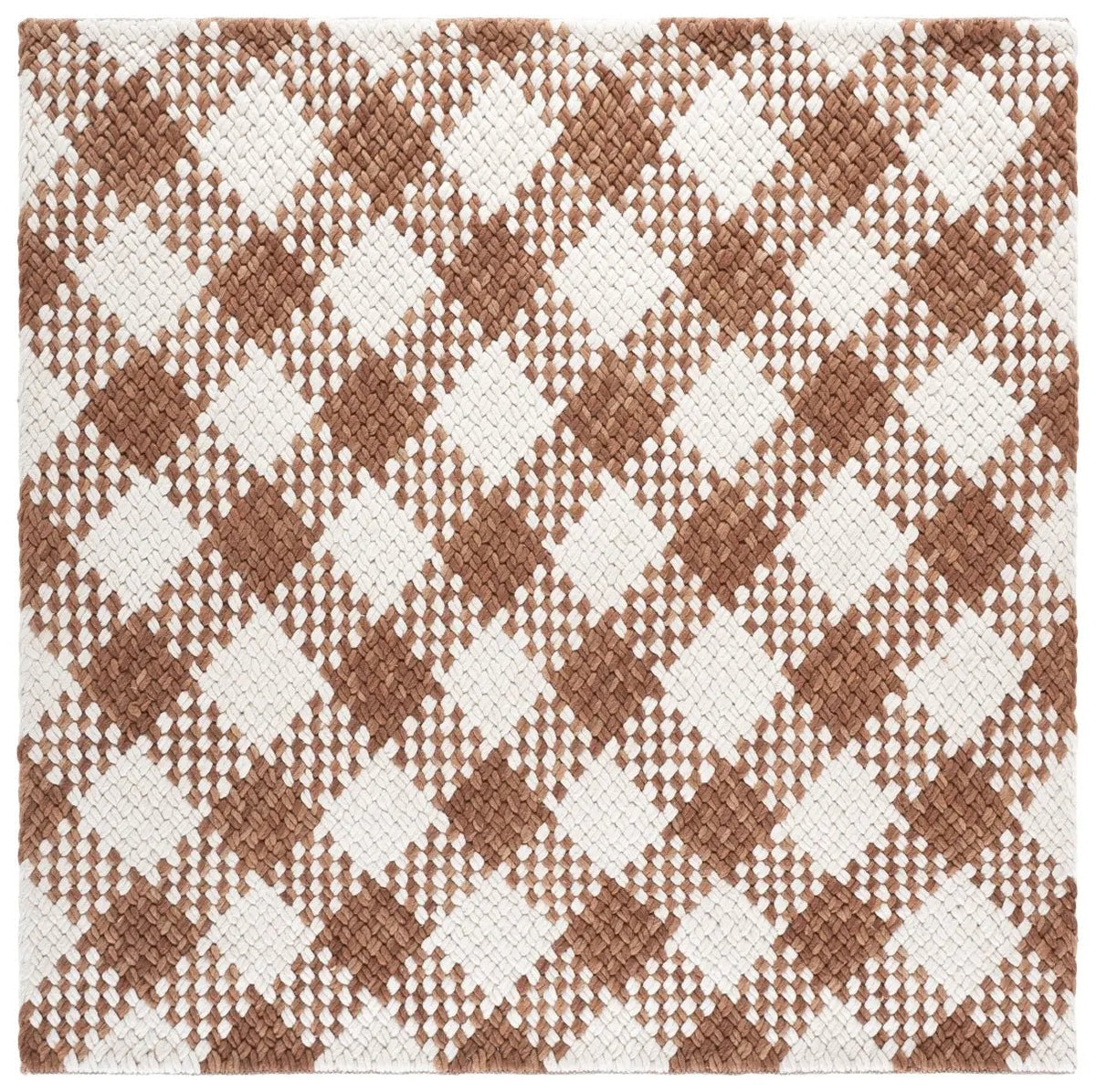 Safavieh Natural Fiber Couture 6'-0" x 6'-0" Rug in Rust / Ivory