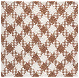 Safavieh Natural Fiber Couture 6'-0" x 6'-0" Rug in Rust / Ivory