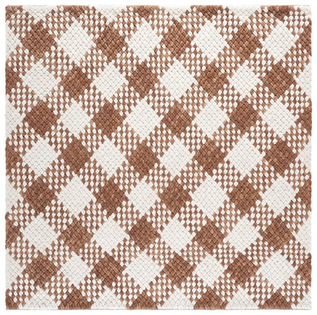 Safavieh Natural Fiber Couture 6'-0" x 6'-0" Rug in Rust / Ivory