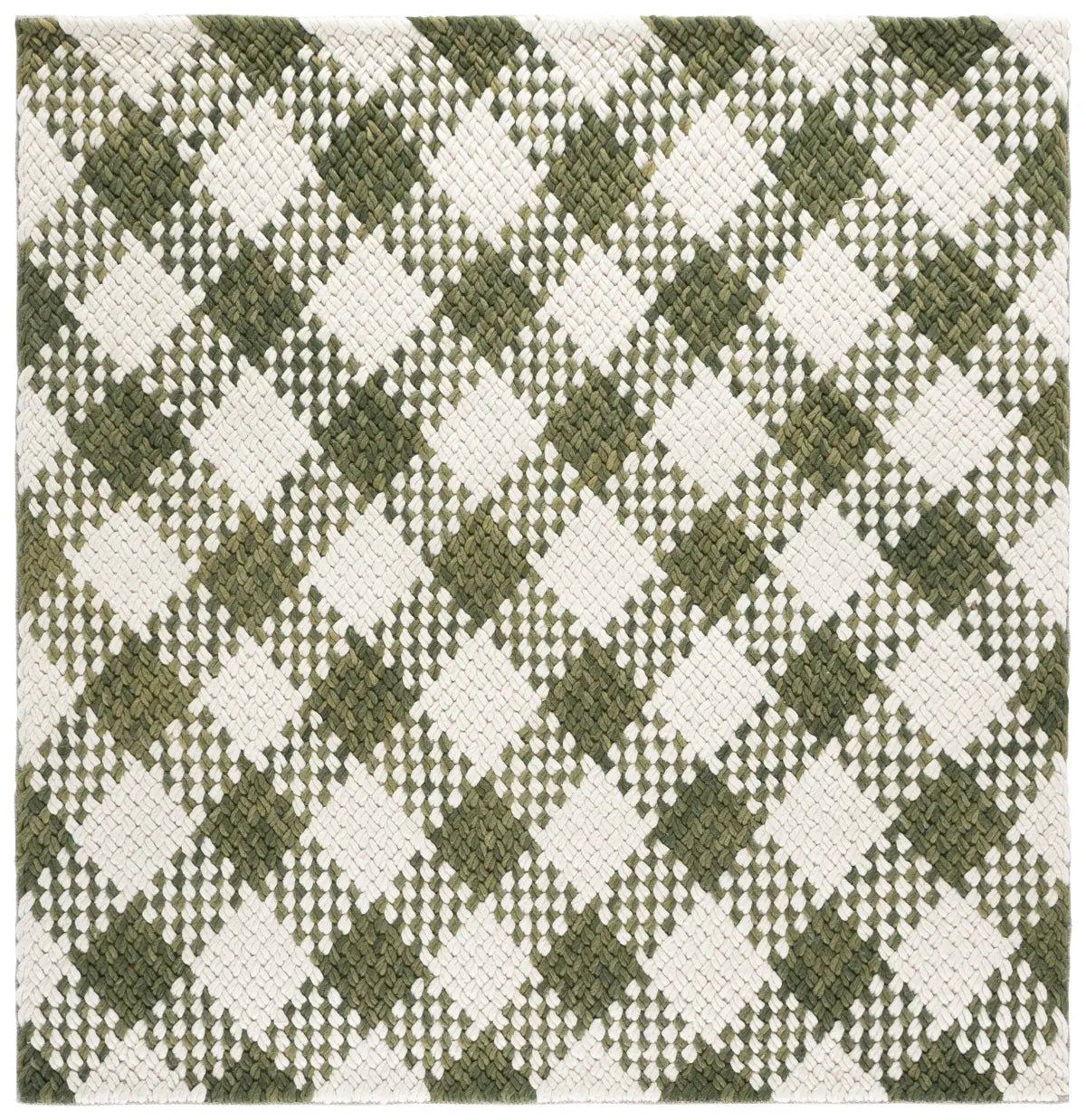 Safavieh Natural Fiber Couture 6'-0" x 6'-0" Rug in Green / Ivory