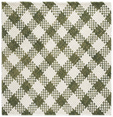 Safavieh Natural Fiber Couture 6'-0" x 6'-0" Rug in Green / Ivory