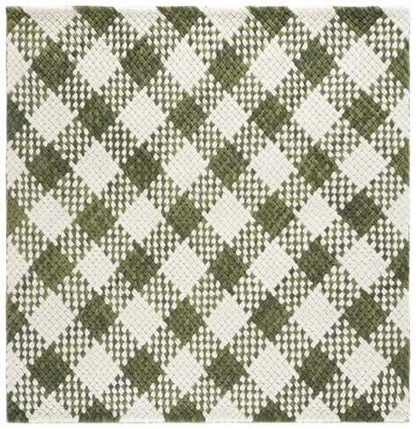 Safavieh Natural Fiber Couture 6'-0" x 6'-0" Rug in Green / Ivory