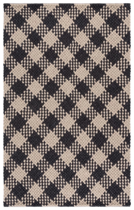 Safavieh Natural Fiber Couture 4'-0" x 6'-0" Rug in Black / Beige
