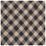 Safavieh Natural Fiber Couture 6'-0" x 6'-0" Rug in Black / Beige