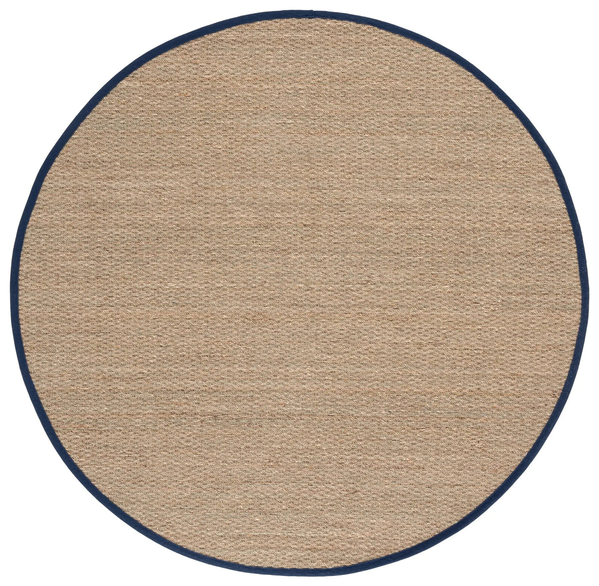 Safavieh Natural Fiber 6'-0" x 6'-0" Rug in Natural / Navy Blue