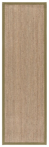 Safavieh Natural Fiber 2'-6" x 8'-0" Rug in Natural / Olive