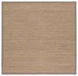 Safavieh Natural Fiber 6'-0" x 6'-0" Rug in Natural / Grey