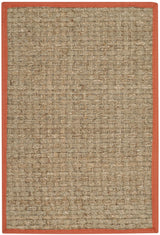 Safavieh Natural Fiber 2'-0" x 3'-0" Rug in Natural / Rust