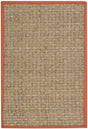 Safavieh Natural Fiber 2'-0" x 3'-0" Rug in Natural / Rust