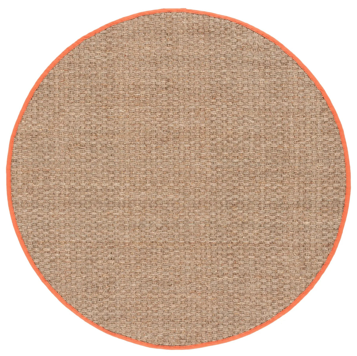 Safavieh Natural Fiber 6'-0" x 6'-0" Rug in Natural / Rust