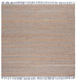 Safavieh Natural Fiber 7'-0" x 7'-0" Rug in Natural / Grey