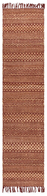 Safavieh Natural Fiber 2'-0" x 9'-0" Rug in Natural / Rust