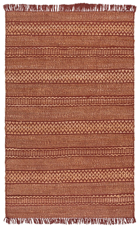 Safavieh Natural Fiber 5'-0" x 8'-0" Rug in Natural / Rust