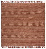 Safavieh Natural Fiber 7'-0" x 7'-0" Rug in Natural / Rust
