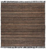 Safavieh Natural Fiber 7'-0" x 7'-0" Rug in Natural / Black