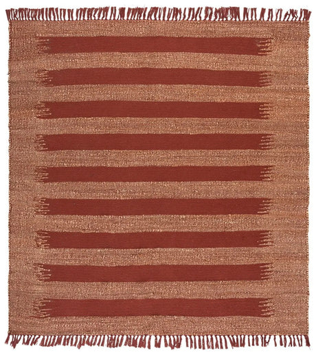 Safavieh Natural Fiber 7'-0" x 7'-0" Rug in Natural / Rust