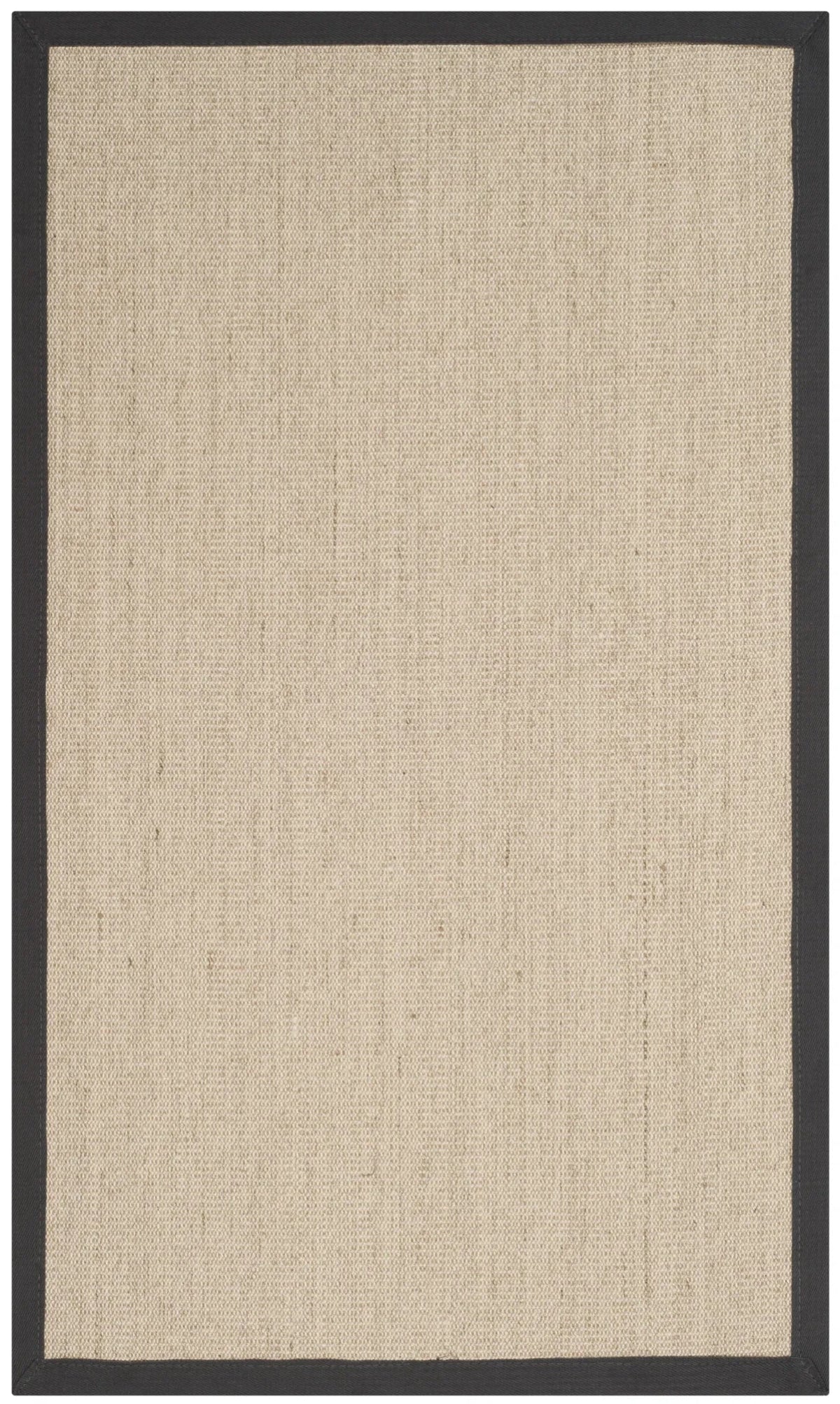 Safavieh Natural Fiber 3'-0" x 5'-0" Rug in Natural / Dark Grey