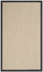 Safavieh Natural Fiber 3'-0" x 5'-0" Rug in Natural / Dark Grey