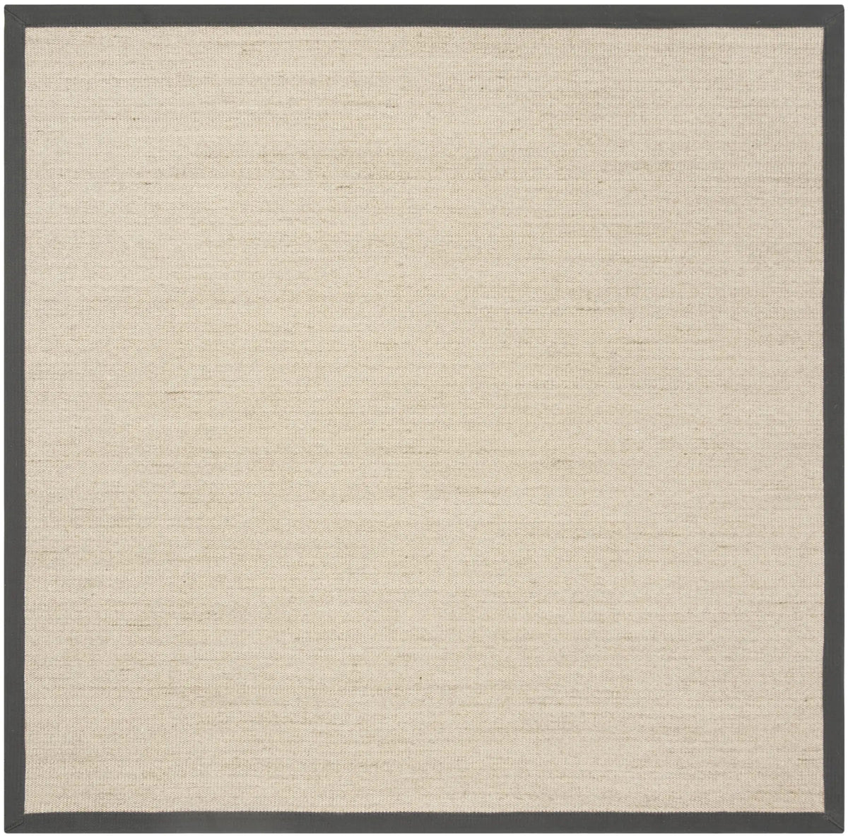 Safavieh Natural Fiber 6'-0" x 6'-0" Rug in Natural / Dark Grey