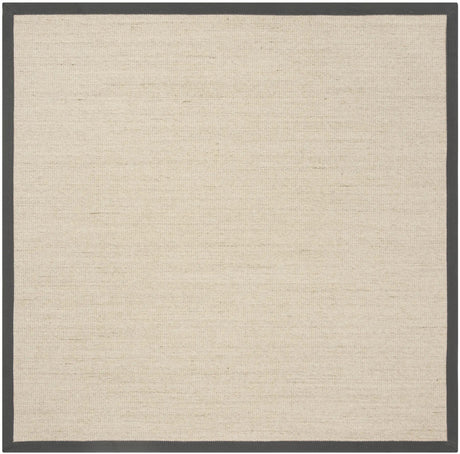 Safavieh Natural Fiber 6'-0" x 6'-0" Rug in Natural / Dark Grey