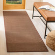 Safavieh Natural Fiber 2'-6" x 10'-0" Rug in Brown / Brown