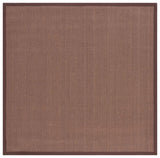 Safavieh Natural Fiber 6'-0" x 6'-0" Rug in Brown / Brown