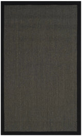 Safavieh Natural Fiber 3'-0" x 5'-0" Rug in Anthracite / Black