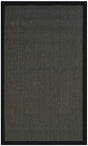 Safavieh Natural Fiber 3'-0" x 5'-0" Rug in Anthracite / Black