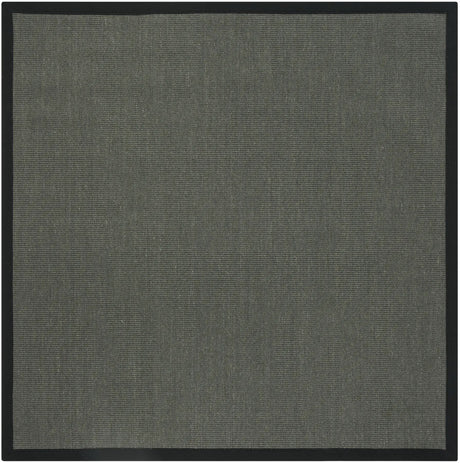 Safavieh Natural Fiber 6'-0" x 6'-0" Rug in Anthracite / Black