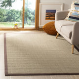 Safavieh Natural Fiber 4'-0" x 6'-0" Rug in Sage / Brown