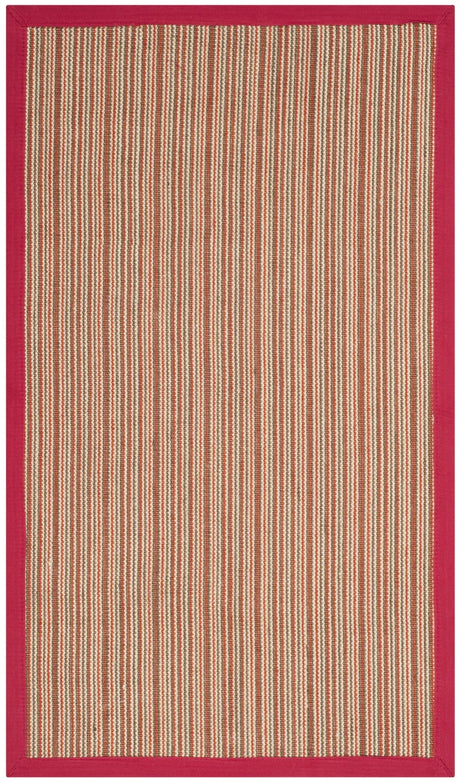 Safavieh Natural Fiber 3'-0" x 5'-0" Rug in Brown / Red