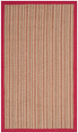 Safavieh Natural Fiber 3'-0" x 5'-0" Rug in Brown / Red