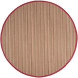 Safavieh Natural Fiber 6'-0" x 6'-0" Rug in Brown / Red