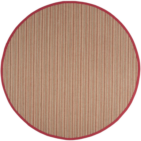 Safavieh Natural Fiber 6'-0" x 6'-0" Rug in Brown / Red