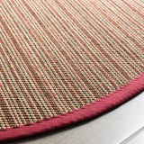 Safavieh Natural Fiber 6'-0" x 6'-0" Rug in Brown / Red