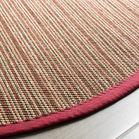 Safavieh Natural Fiber 6'-0" x 6'-0" Rug in Brown / Red