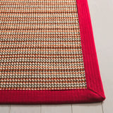 Safavieh Natural Fiber 4'-0" x 6'-0" Rug in Brown / Red