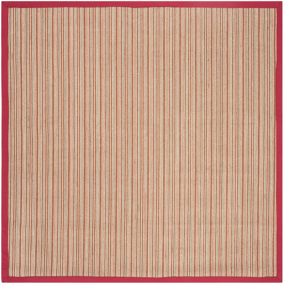 Safavieh Natural Fiber 6'-0" x 6'-0" Rug in Brown / Red
