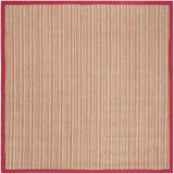 Safavieh Natural Fiber 6'-0" x 6'-0" Rug in Brown / Red