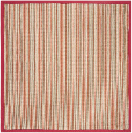 Safavieh Natural Fiber 6'-0" x 6'-0" Rug in Brown / Red