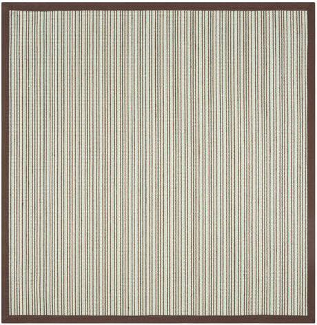 Safavieh Natural Fiber 6'-0" x 6'-0" Rug in Teal / Brown