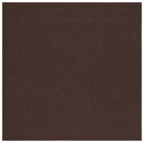 Safavieh Natural Fiber 6'-0" x 6'-0" Rug in Chocolate / Dark Brown