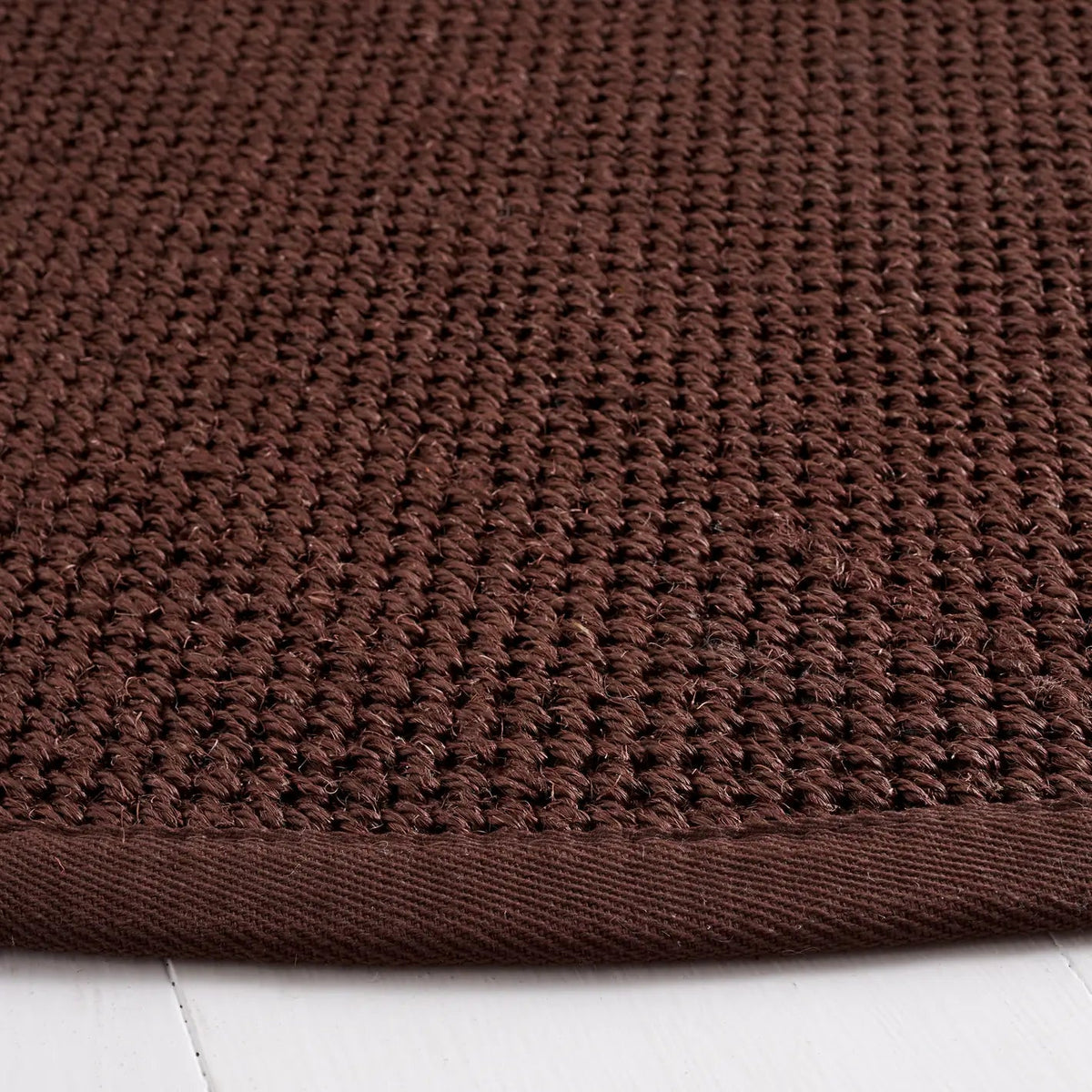 Safavieh Natural Fiber 6'-0" x 6'-0" Rug in Chocolate / Dark Brown