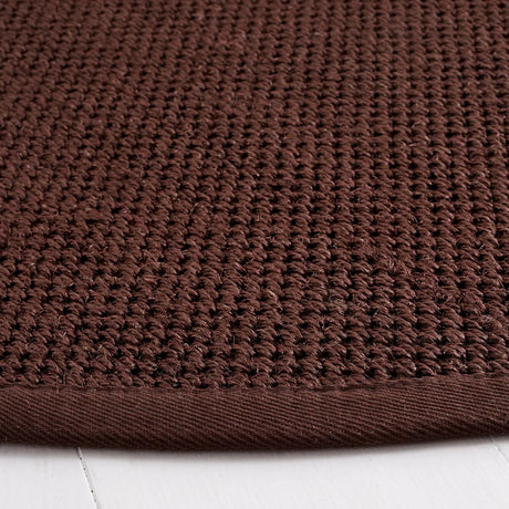 Safavieh Natural Fiber 6'-0" x 6'-0" Rug in Chocolate / Dark Brown