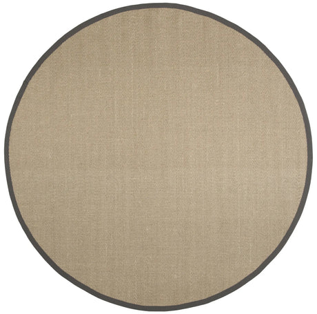 Safavieh Natural Fiber 6'-0" x 6'-0" Rug in Natural / Grey