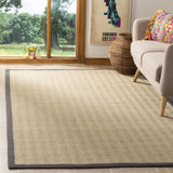 Safavieh Natural Fiber 4'-0" x 6'-0" Rug in Natural / Grey