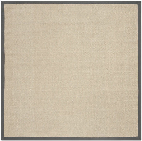 Safavieh Natural Fiber 6'-0" x 6'-0" Rug in Natural / Grey