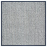 Safavieh Natural Fiber 6'-0" x 6'-0" Rug in Natural / Dark Grey